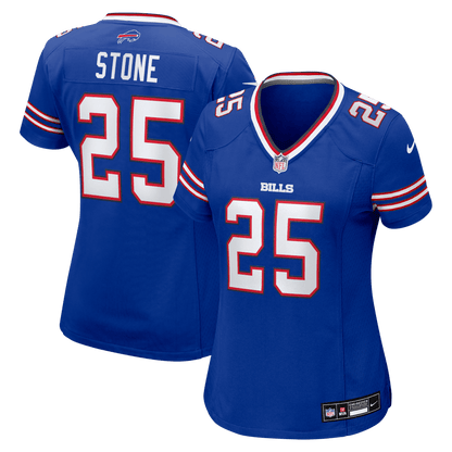 Geno Stone 25 Buffalo Bills Women's Team Game Jersey - Royal
