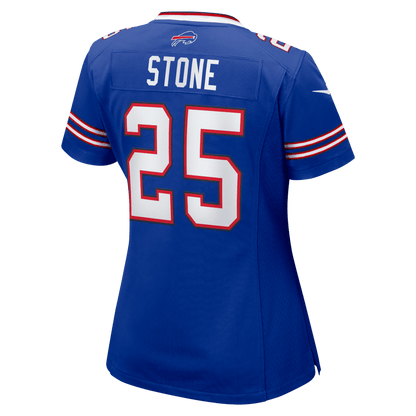 Geno Stone 25 Buffalo Bills Women's Team Game Jersey - Royal