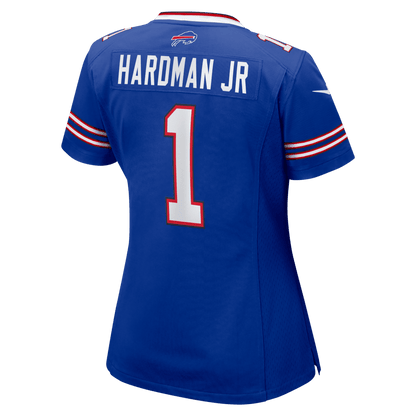 Mecole Hardman 1 Buffalo Bills Women's Team Game Jersey - Royal
