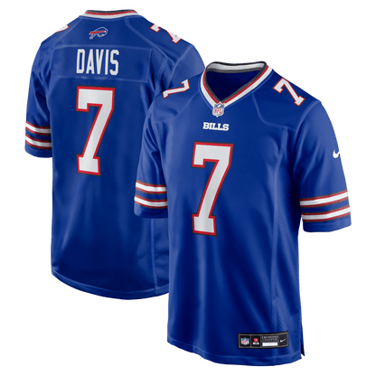 Ray Davis 7 Buffalo Bills Team Game Men Jersey - Royal