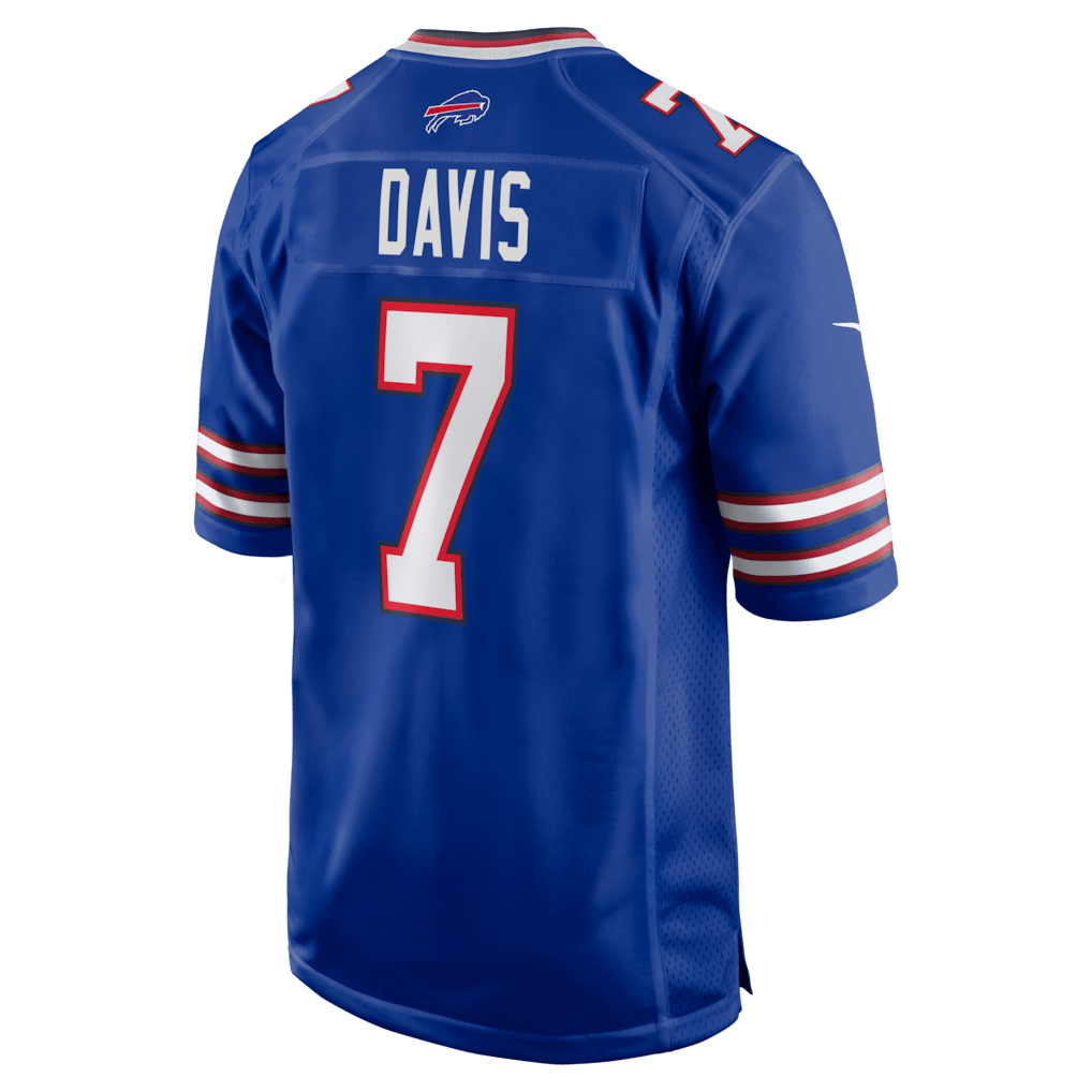 Ray Davis 7 Buffalo Bills Team Game Men Jersey - Royal