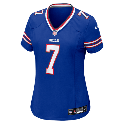Ray Davis 7 Buffalo Bills Women's Team Game Jersey - Royal