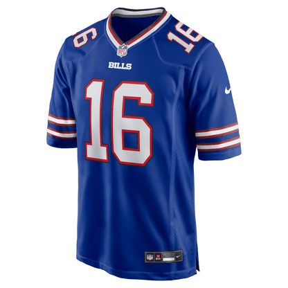 Tyler Bass 16 Buffalo Bills Team Game Men Jersey - Royal