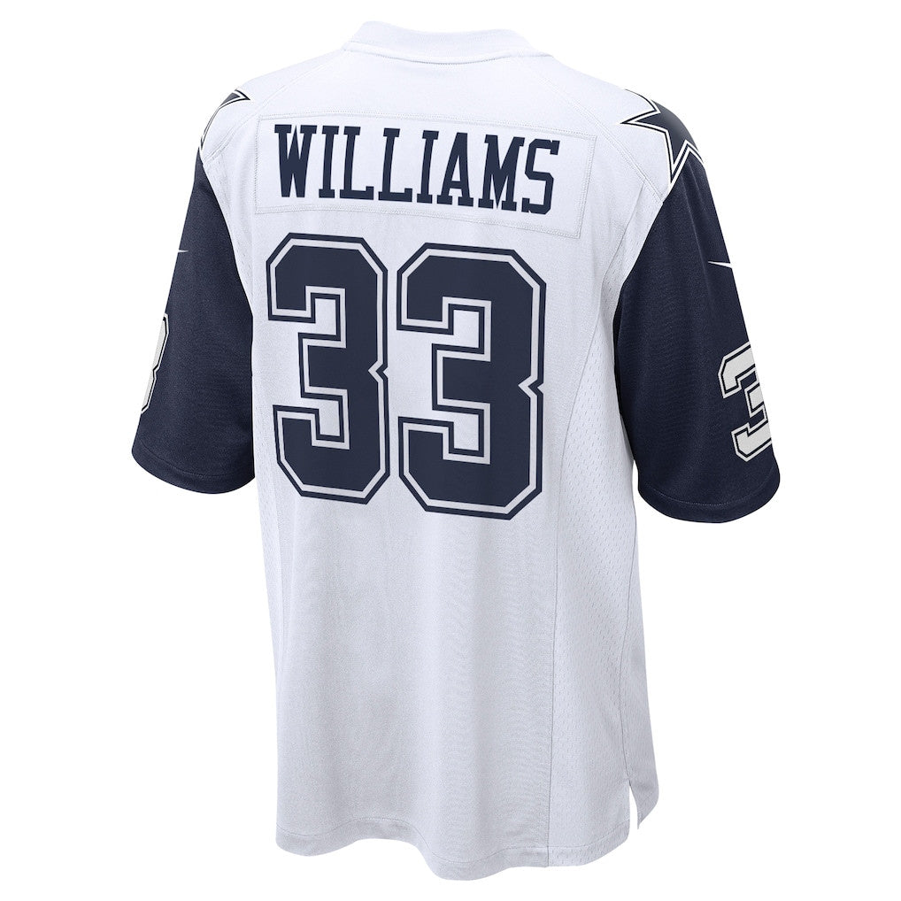 Javonte Williams 33 Dallas Cowboys Alternate Game Men Jersey - White