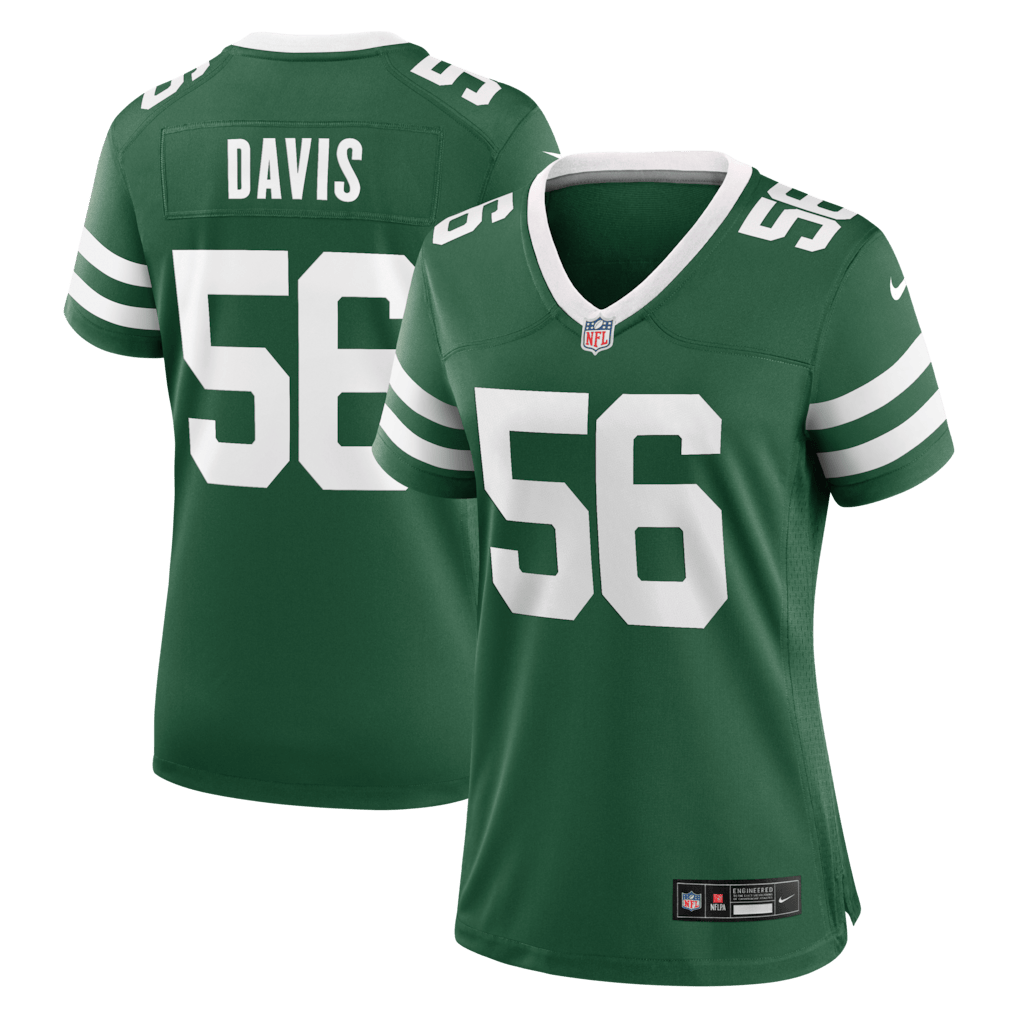 Demario Davis 56 New York Jets Women's Team Game Jersey - Legacy Green