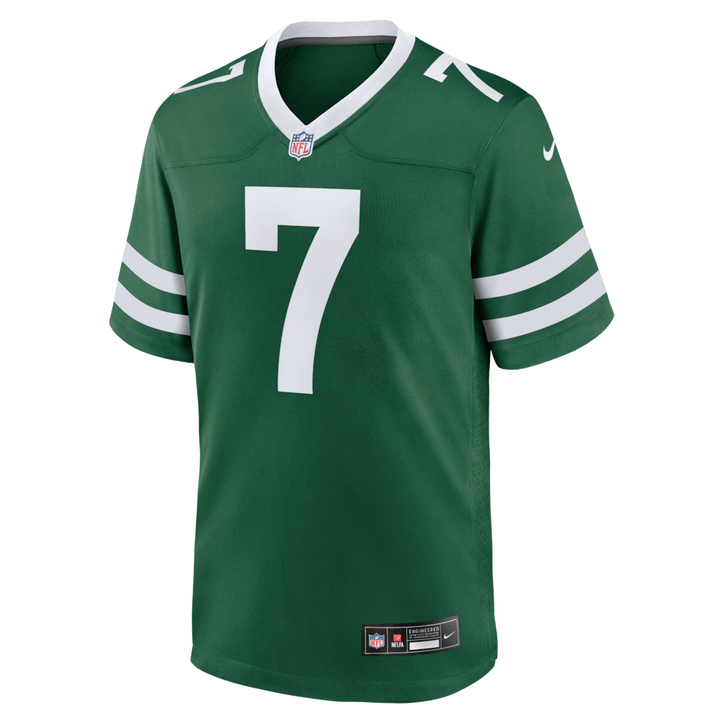 Geno Smith 7 New York Jets Team Game Men Jersey - Legacy Green