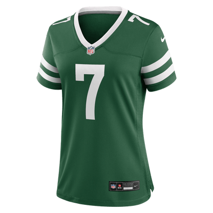 Geno Smith 7 New York Jets Women's Team Game Jersey - Legacy Green