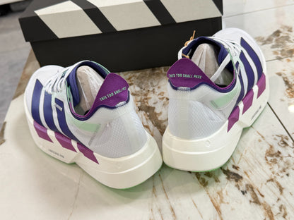 adidas Adizero Adios Pro 4 "Core White Purple Lime Burst" Running Shoes