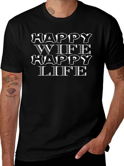Happy Wife Happy Life Graphic Tee