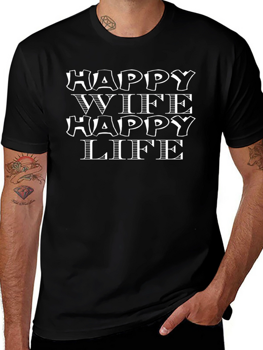 Happy Wife Happy Life Graphic Tee