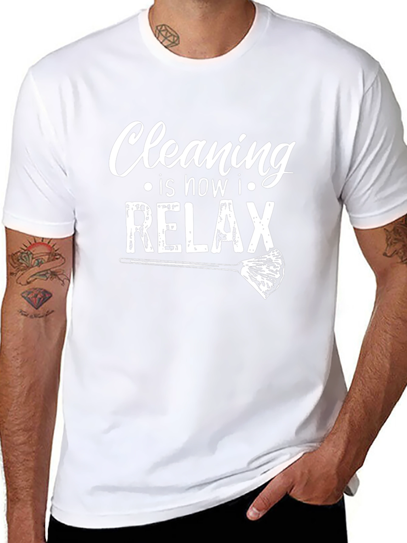 Cleaning is How I Relax Graphic Tee