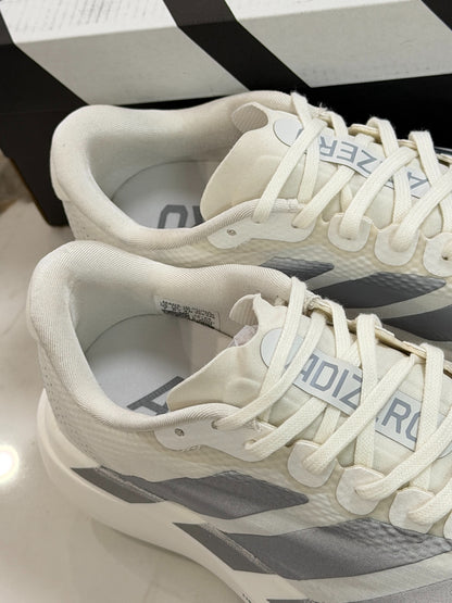 adidas Adizero Evo SL Woven Shoes - Core White / Halo Silver