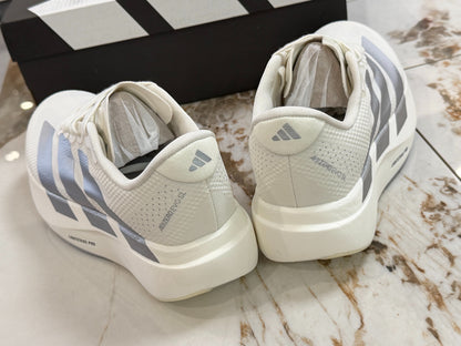 adidas Adizero Evo SL Woven Shoes - Core White / Halo Silver