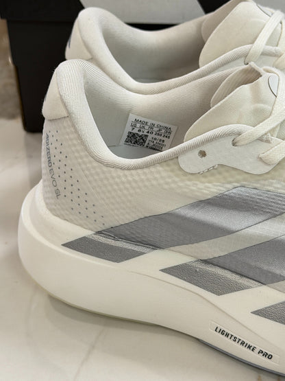 adidas Adizero Evo SL Woven Shoes - Core White / Halo Silver