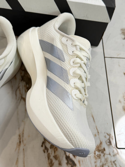 adidas Adizero Evo SL Woven Shoes - Core White / Halo Silver