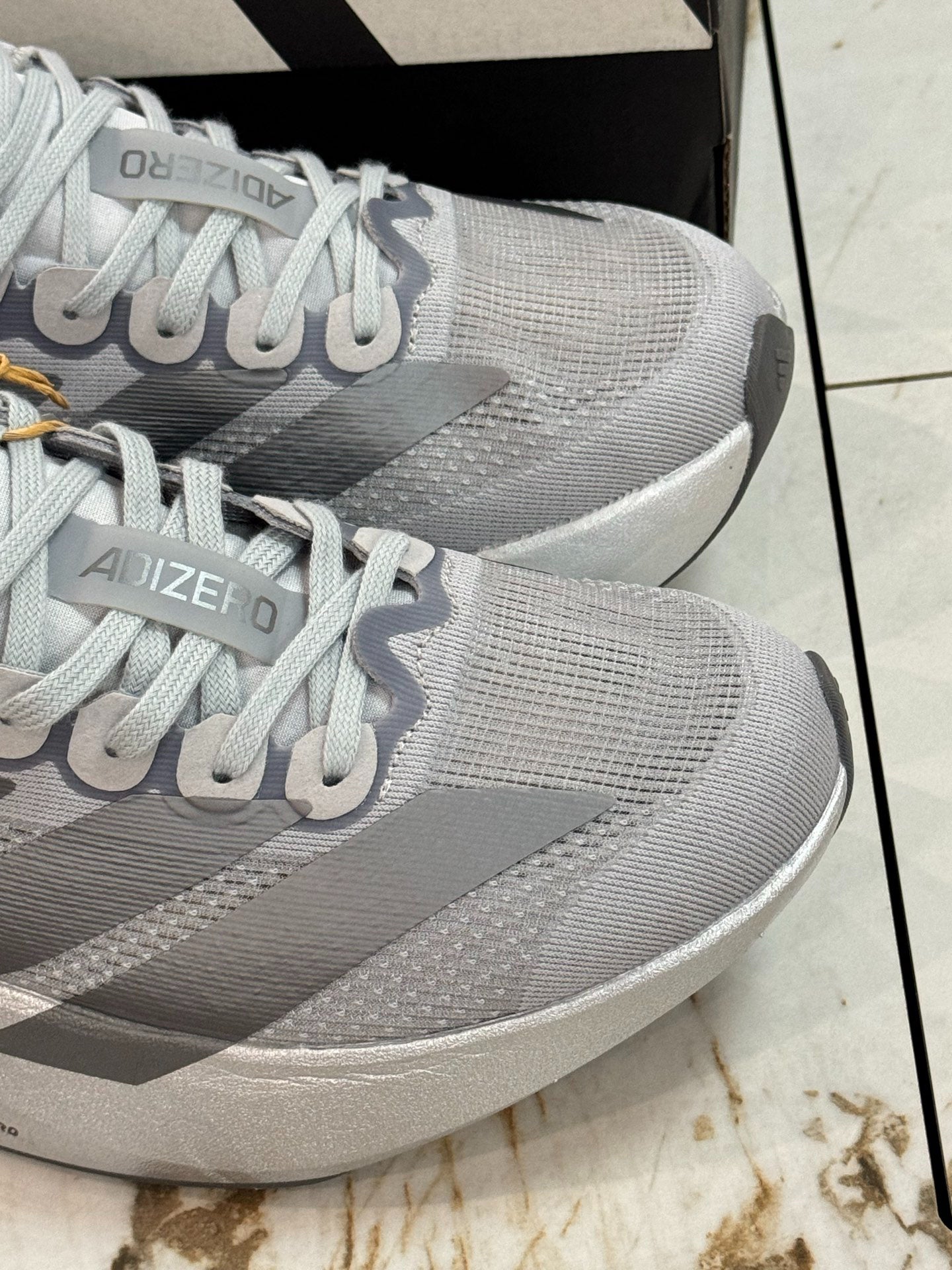 adidas Adizero Evo SL in the "Silver Metallic"