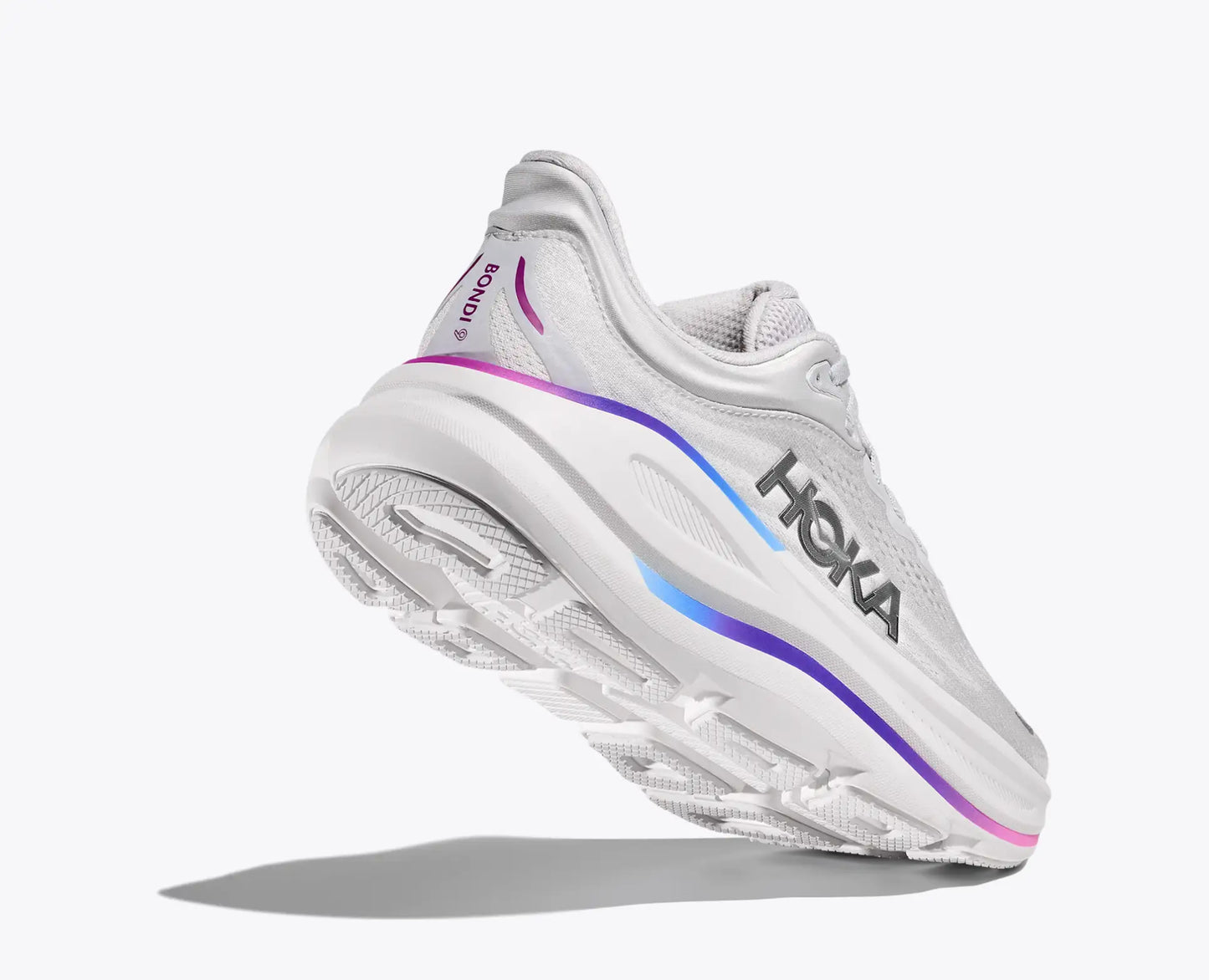 HOKA Bondi 9 Cosmic Grey / White