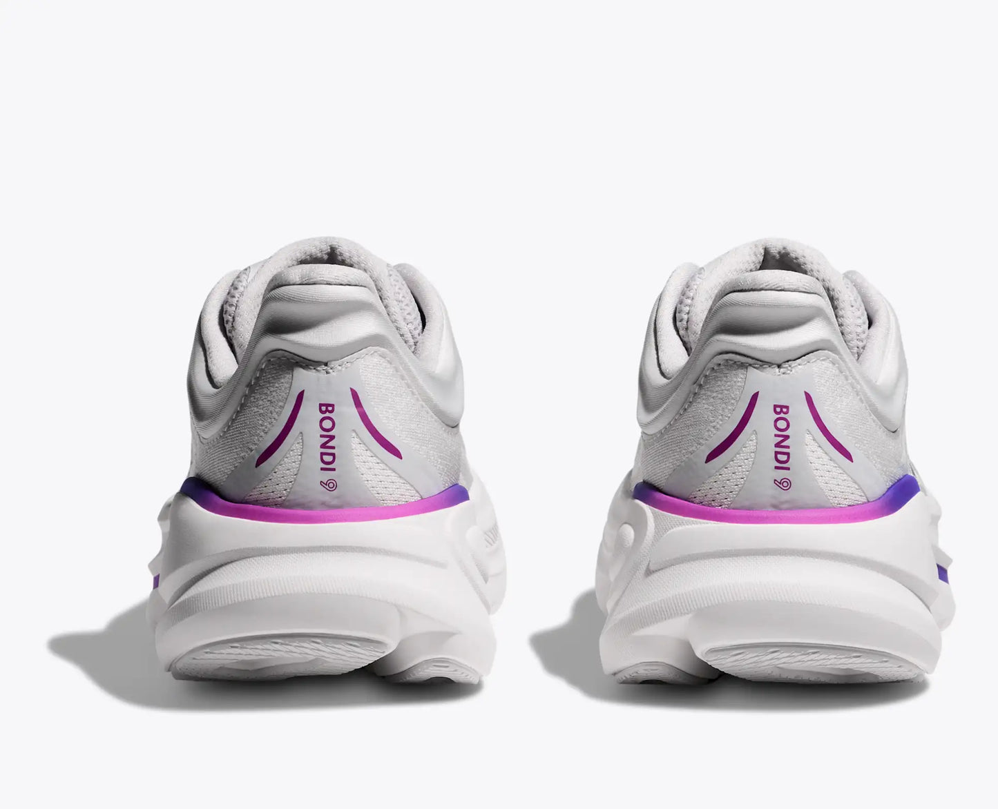 HOKA Bondi 9 Cosmic Grey / White