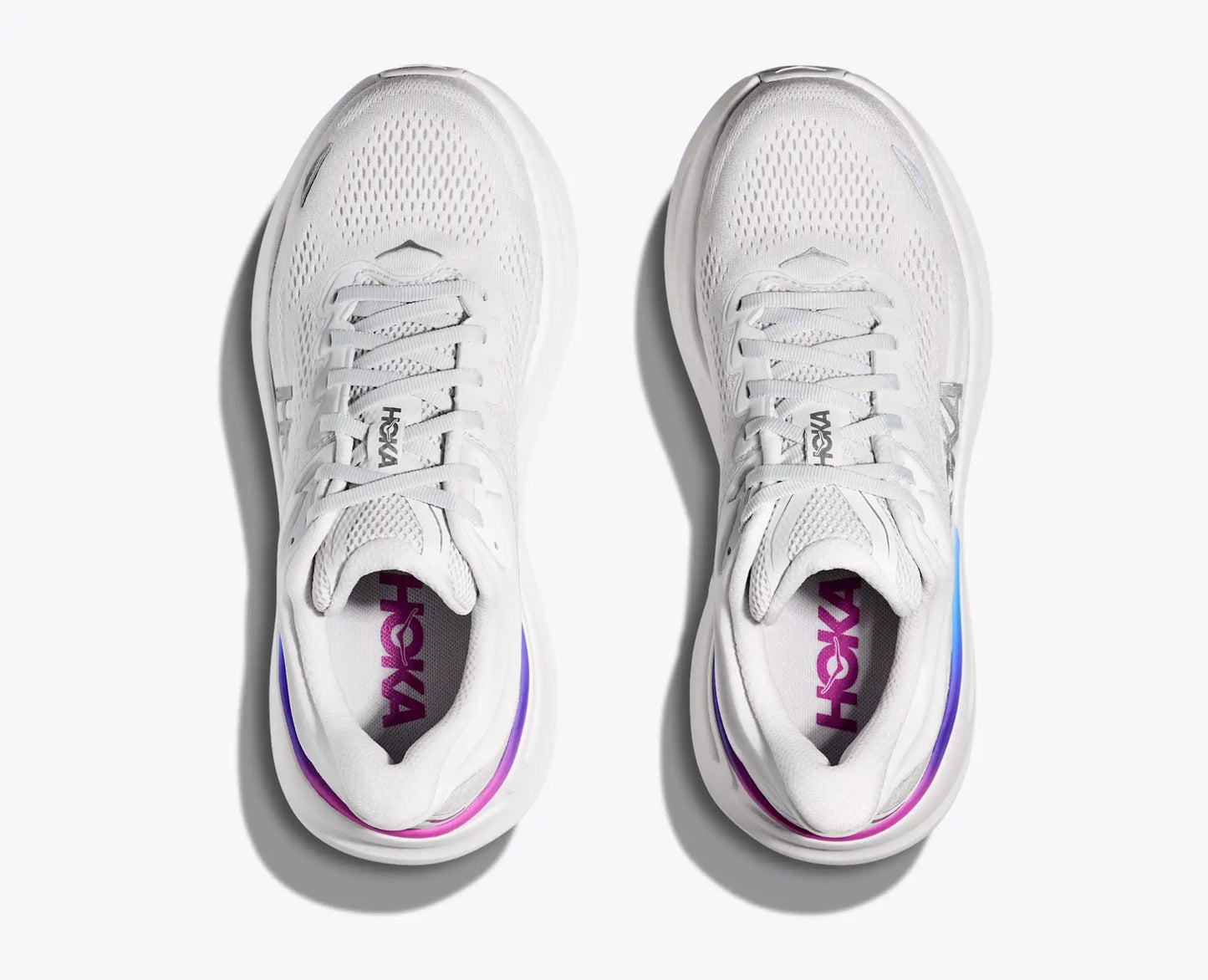 HOKA Bondi 9 Cosmic Grey / White