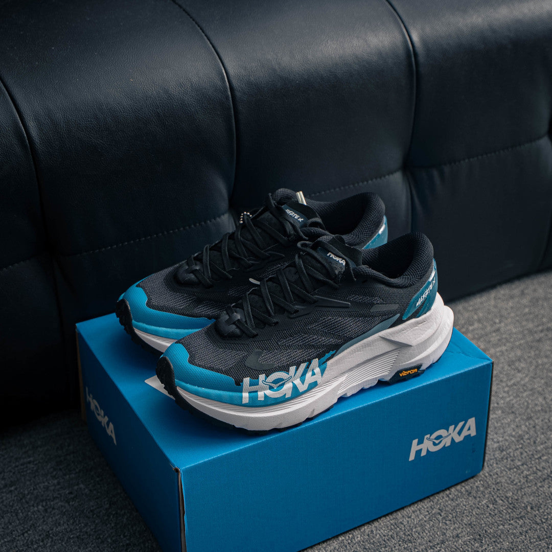 HOKA Mafate Speed 4 "Black/Blue" Low-Top Trail Running & Lifestyle Sneakers
