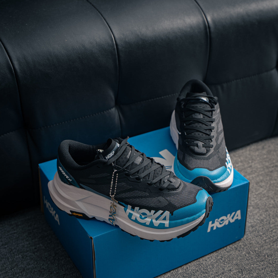 HOKA Mafate Speed 4 "Black/Blue" Low-Top Trail Running & Lifestyle Sneakers