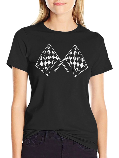 Checkered Flag Graphic T-Shirt