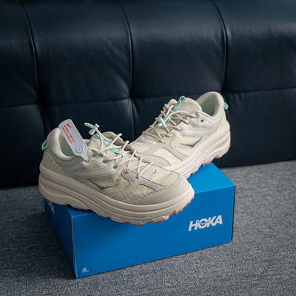 HOKA Bondi 8 "Beige/Mint" Low-Top Max-Cushioning Lifestyle Sneakers