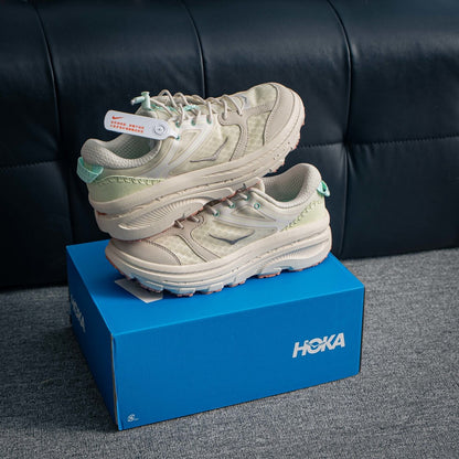 HOKA Bondi 8 "Beige/Mint" Low-Top Max-Cushioning Lifestyle Sneakers