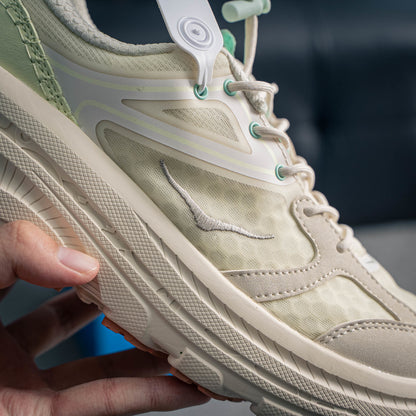 HOKA Bondi 8 "Beige/Mint" Low-Top Max-Cushioning Lifestyle Sneakers