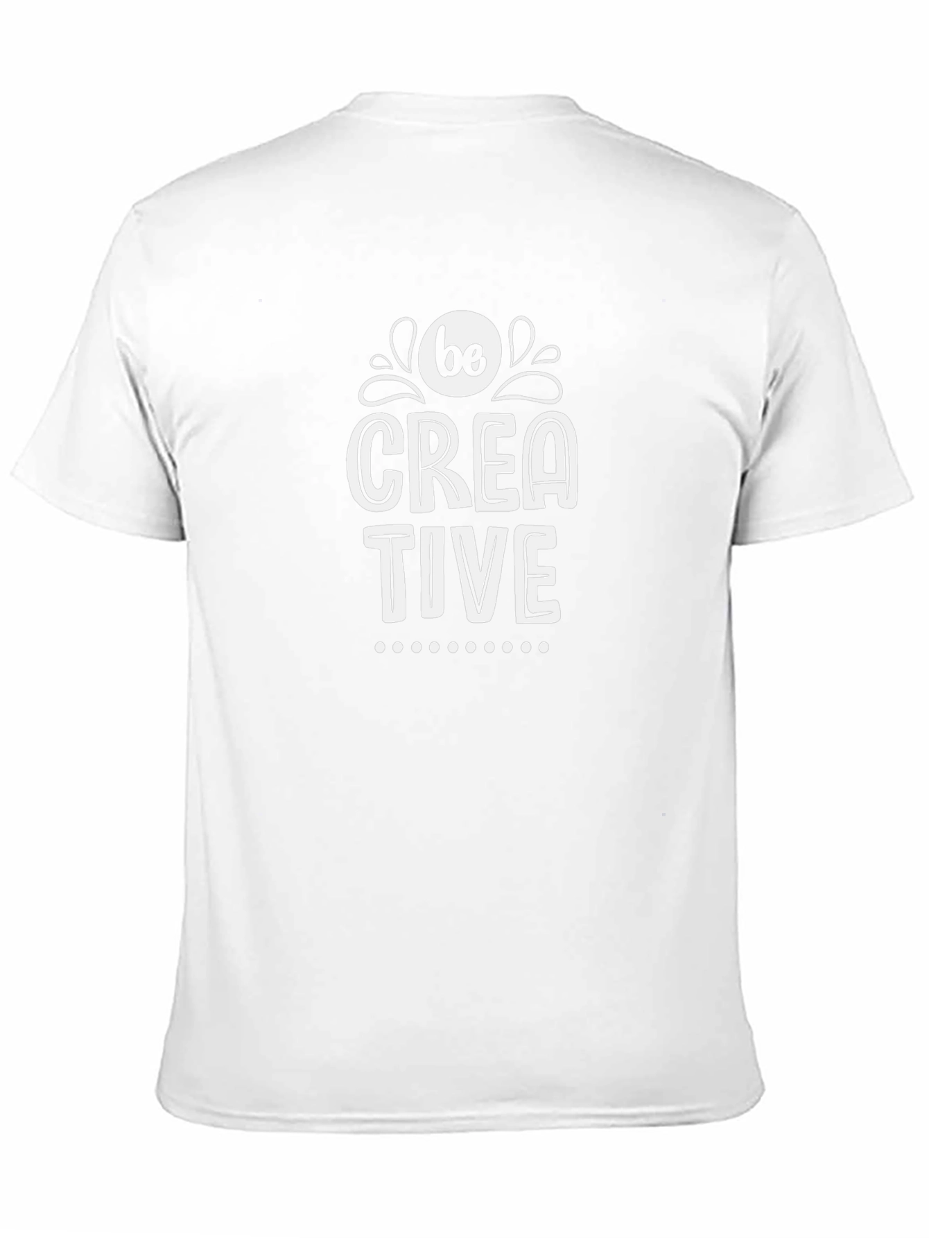 Be Creative Graphic Tee - Black Cotton Blend