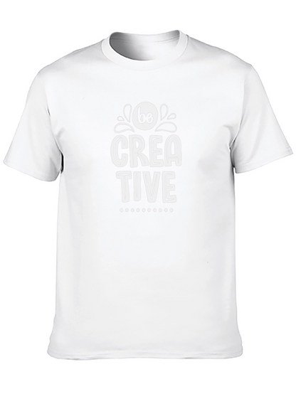 Be Creative Graphic Tee - Black Cotton Blend