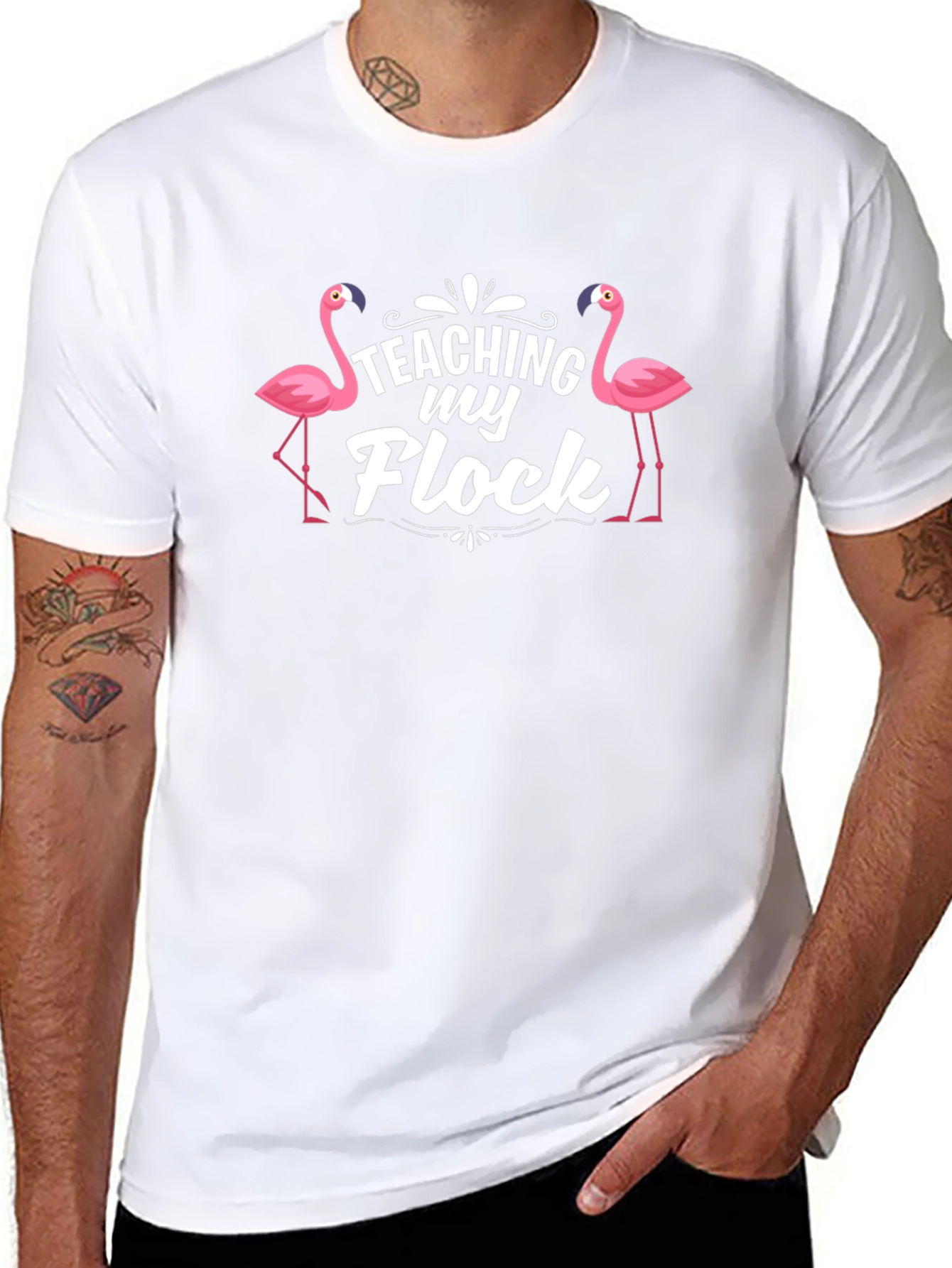 Teaching My Flock Flamingo T-Shirt
