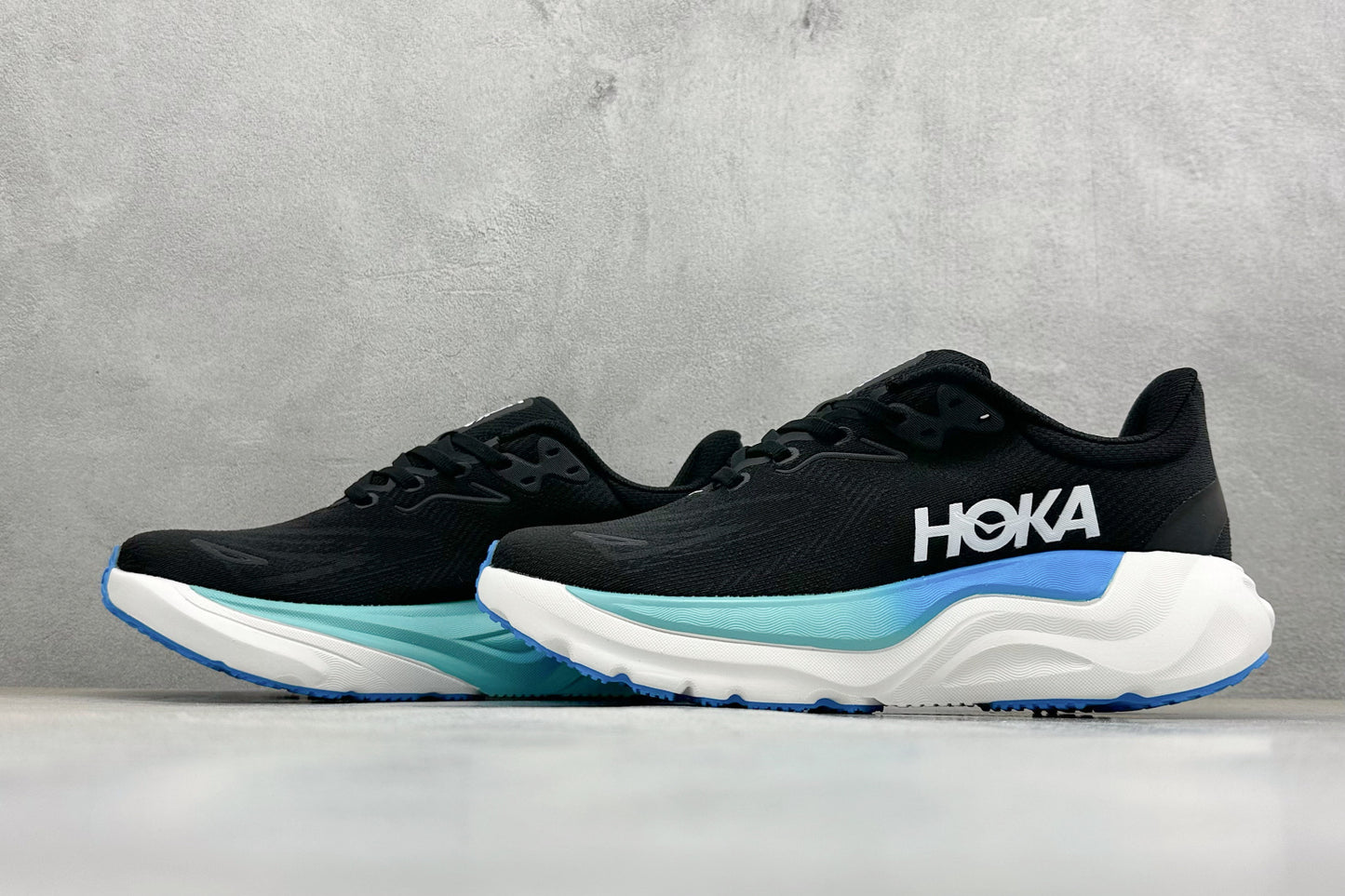 HOKA Arahi 8 Black Skyward Blue Stability Running Shoes