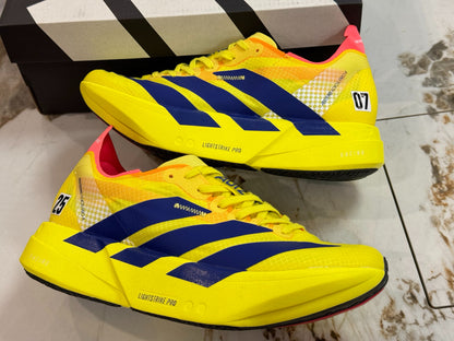 adidas Adizero Adios Pro 4 "Pure Sulfur / Yellow Navy"