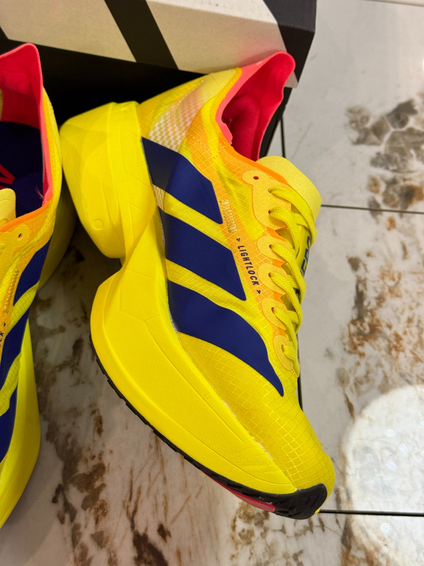 adidas Adizero Adios Pro 4 "Pure Sulfur / Yellow Navy"