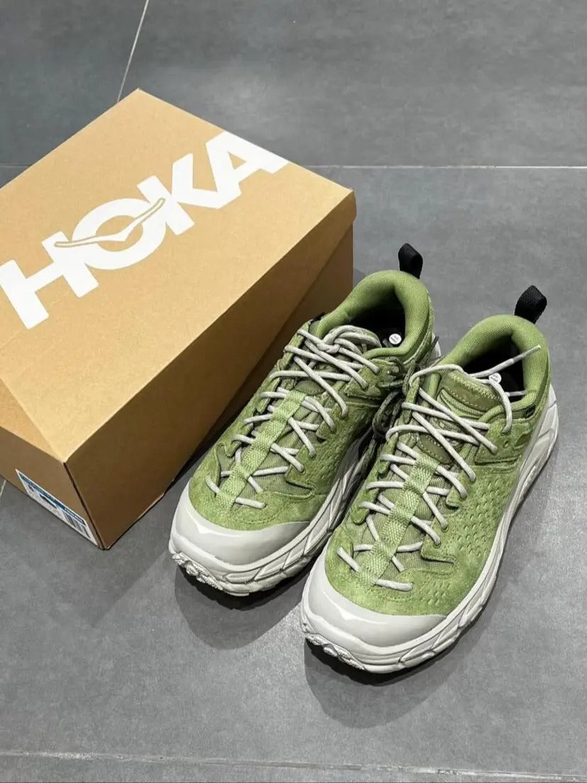 HOKA Tor Ultra "Green Suede" Lifestyle Sneakers
