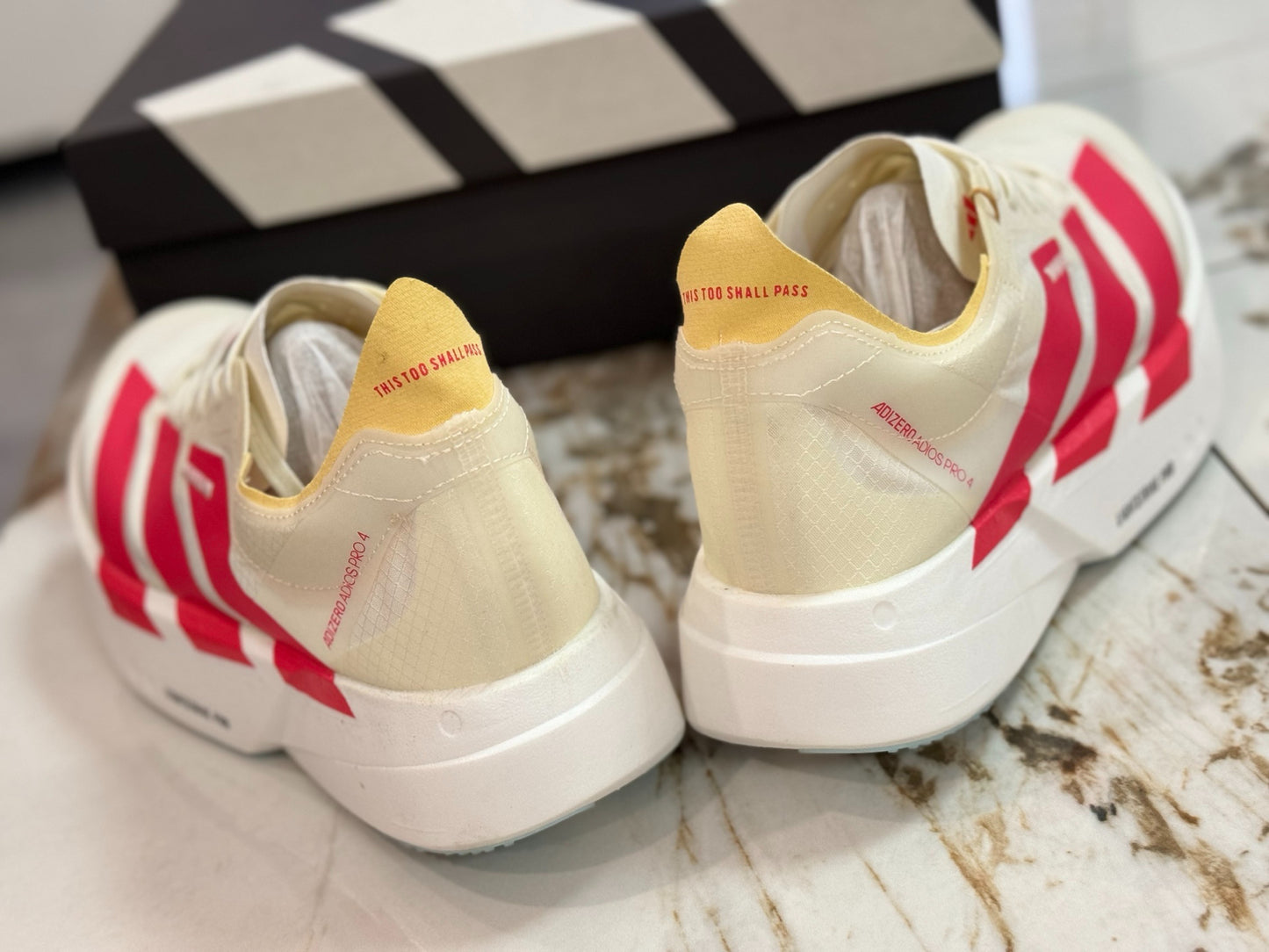 adidas Adizero Adios Pro 4 "White Lucid Red"