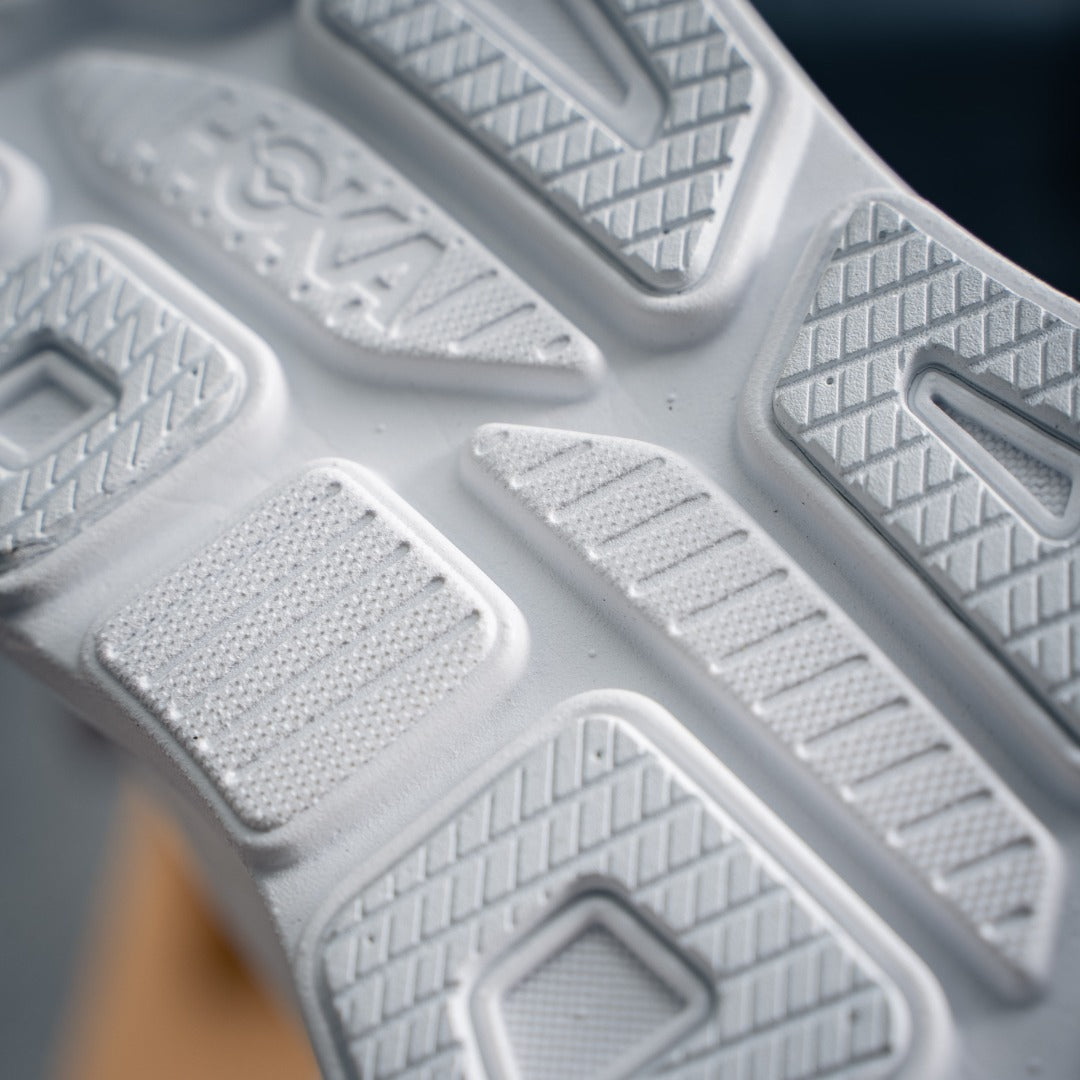 HOKA Bondi 9 "Triple White" Low-Top Max Cushion Everyday Running Sneakers