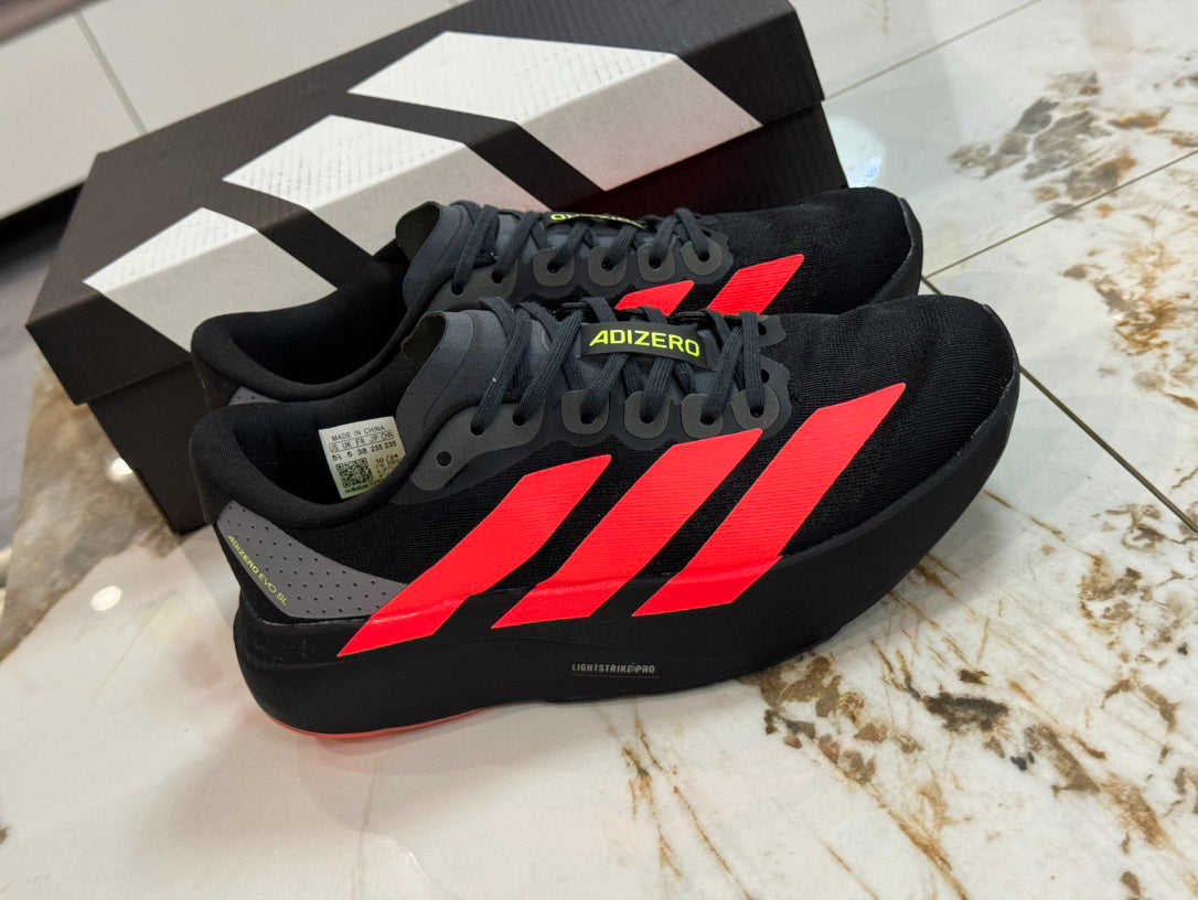 adidas Adizero Evo SL "Carbon Lucid Red"