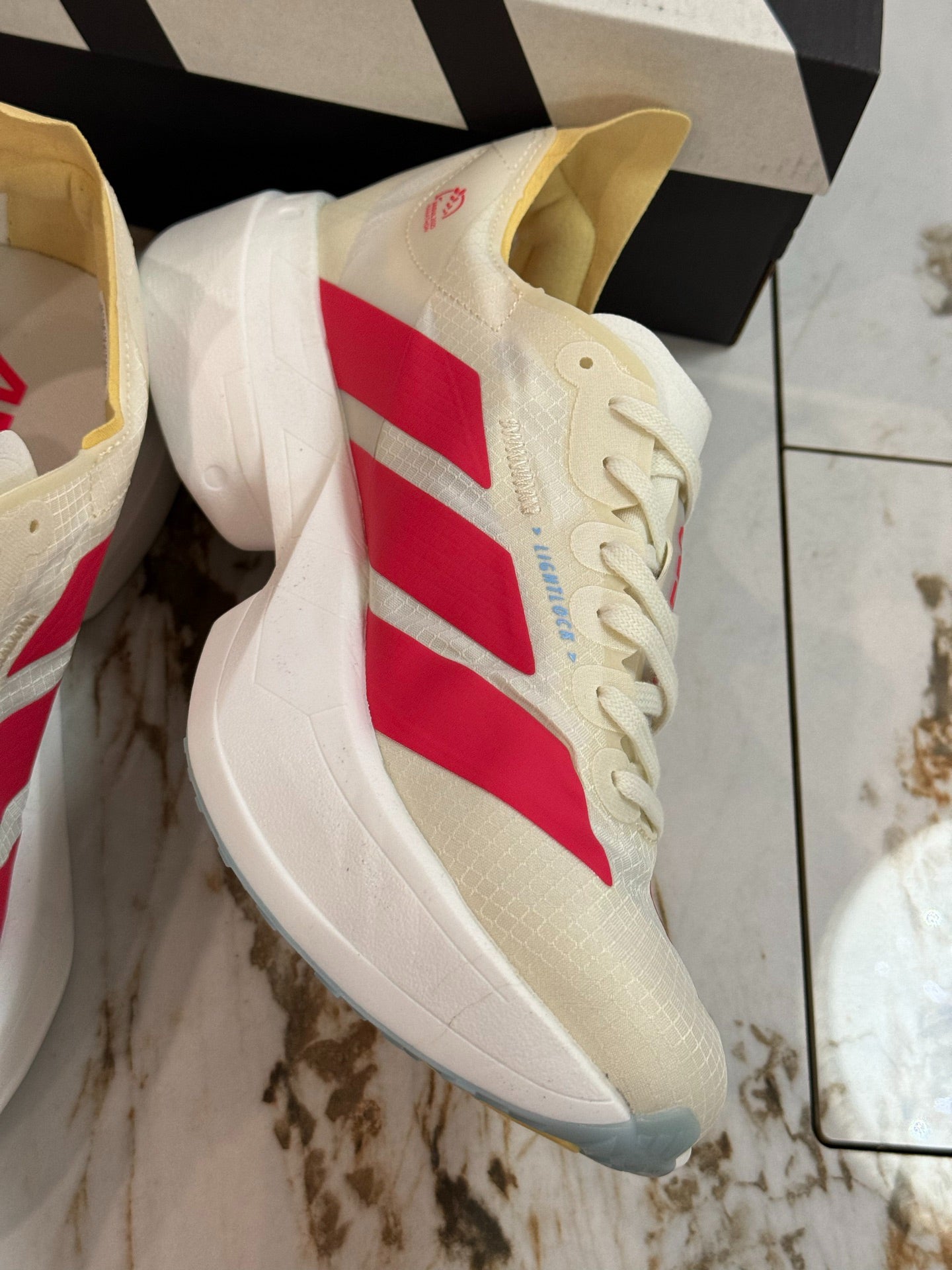 adidas Adizero Adios Pro 4 "White Lucid Red"