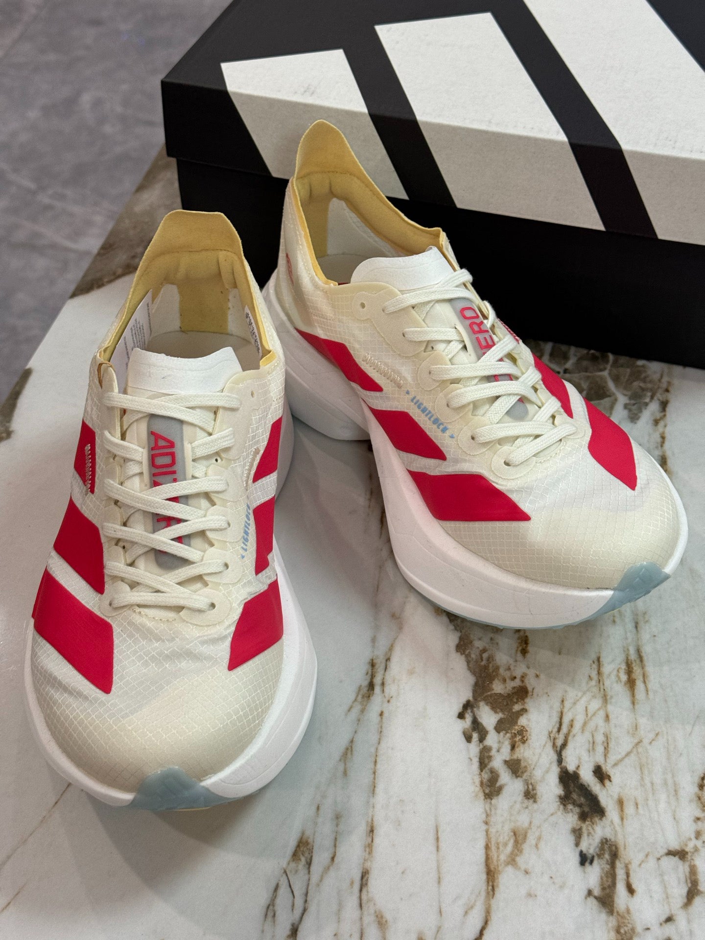 adidas Adizero Adios Pro 4 "White Lucid Red"
