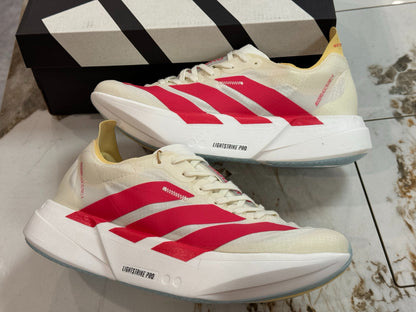 adidas Adizero Adios Pro 4 "White Lucid Red"