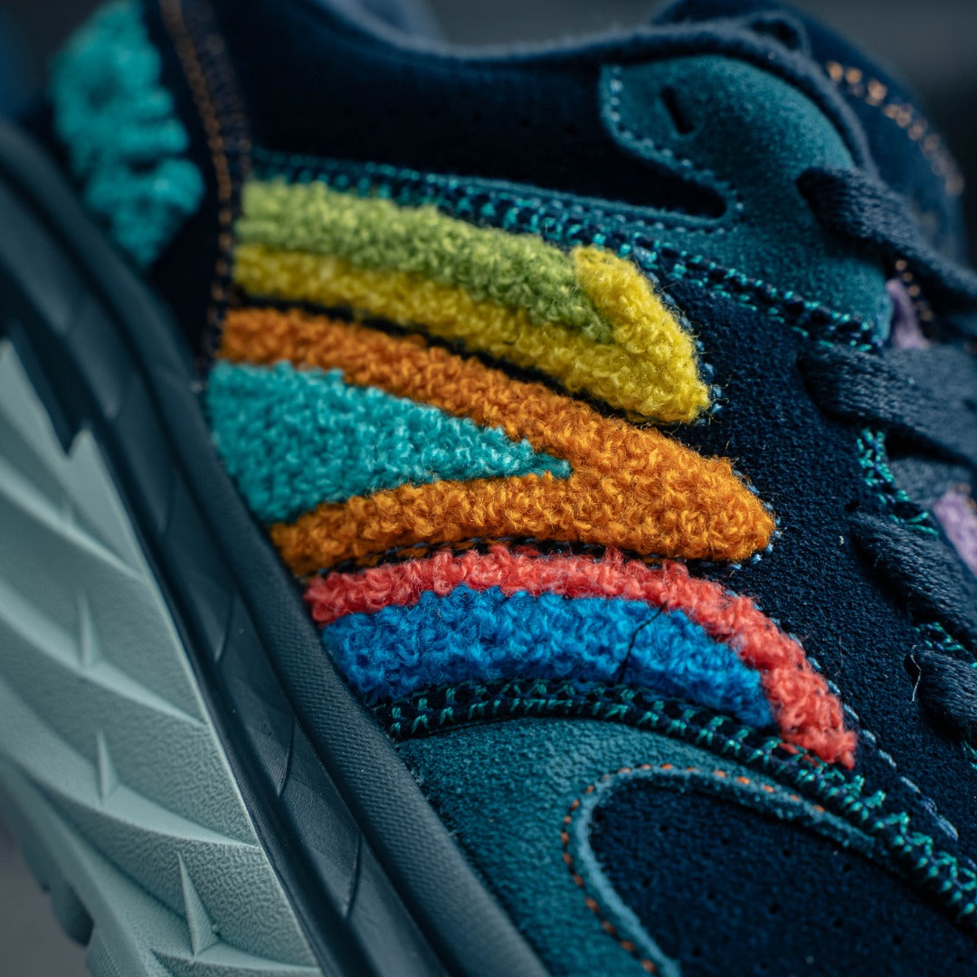 HOKA "Navy Rainbow" Lifestyle Sneakers