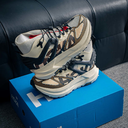HOKA Mafate X Hike "Vintage Yellow/Black" Mid-Top Trail Sneakers
