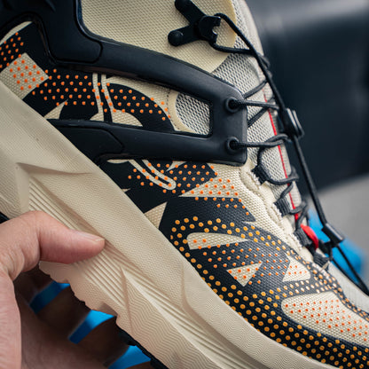 HOKA Mafate X Hike "Vintage Yellow/Black" Mid-Top Trail Sneakers