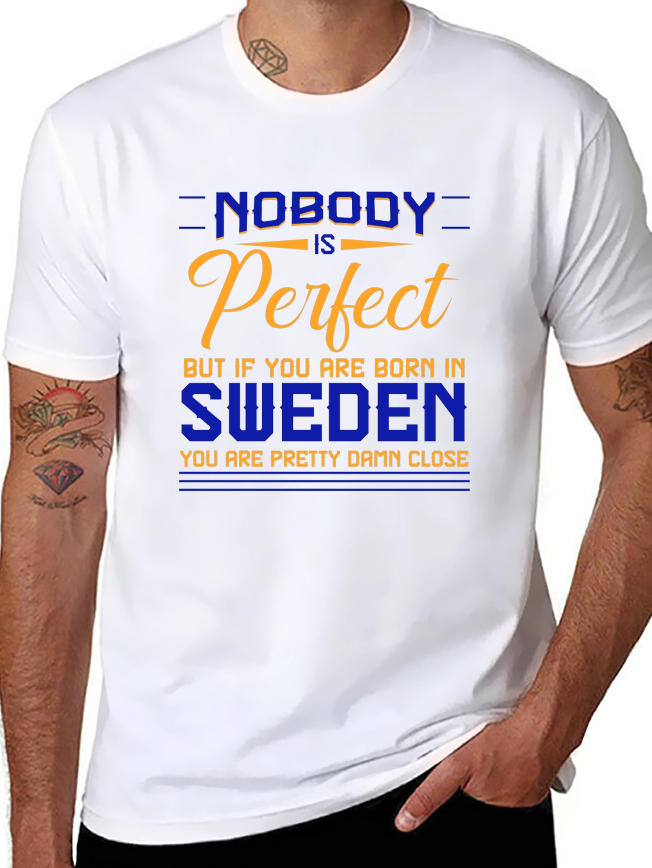 Sweden Pride T-Shirt - Nobody is Perfect
