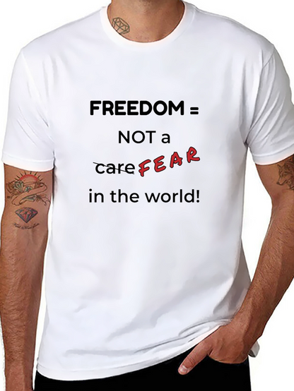 Freedom Graphic Tee: No Fear T-Shirt