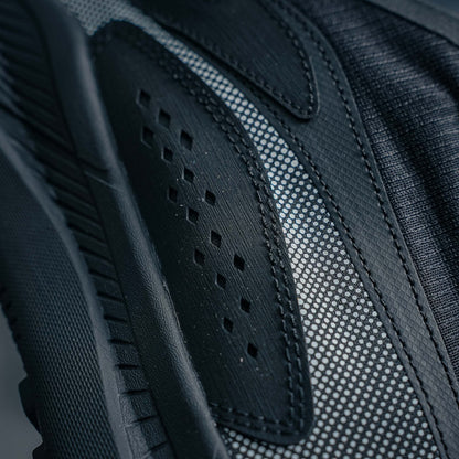 HOKA "Triple Black" Zip-Up Trail Sneakers