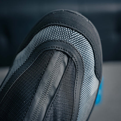 HOKA "Triple Black" Zip-Up Trail Sneakers