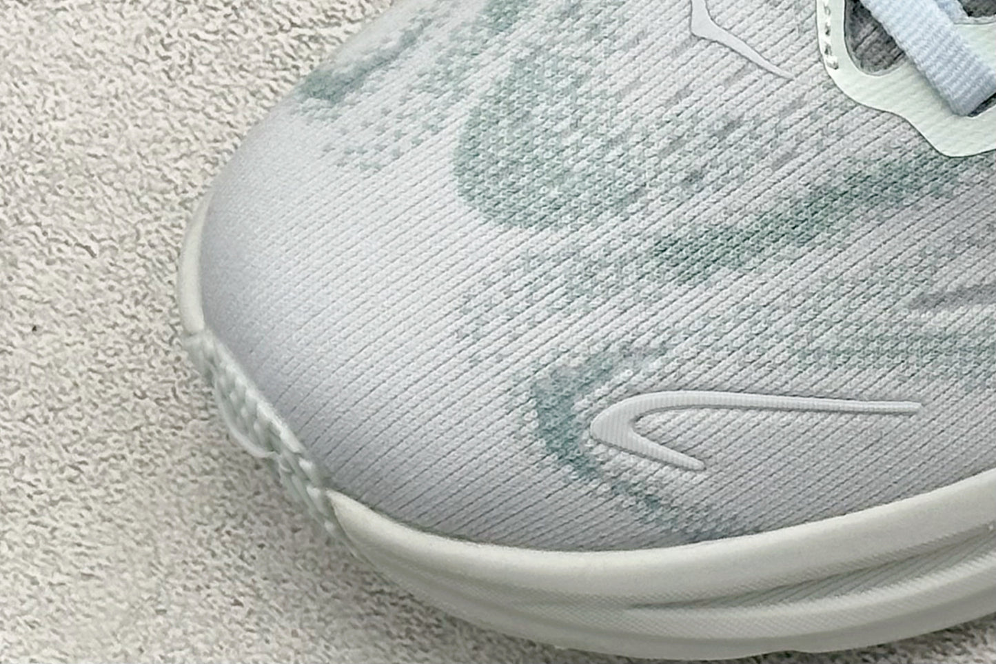 HOKA Clifton 10 Light Sage White Cushioned Road Running Sneakers